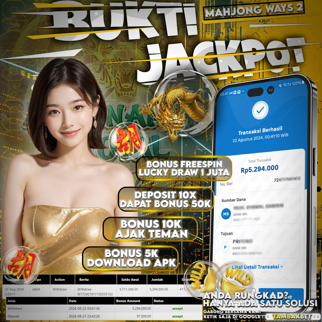 JACKPOT SLOT GACOR TAMBAKBET